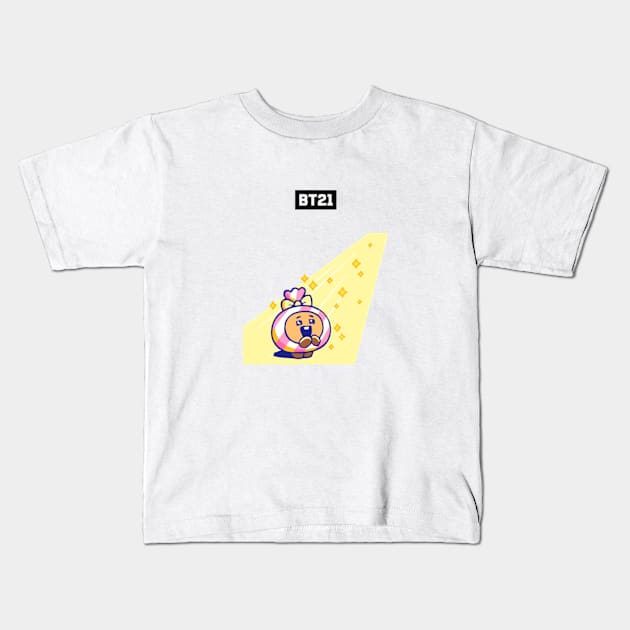 bt21 bts exclusive design 104 Kids T-Shirt by Typography Dose